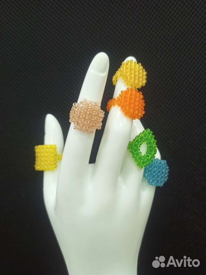 Кольца из бисера