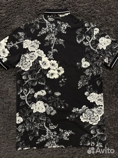 Поло Dolce Gabbana Black/White Rose