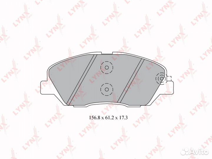 Колодки дисковые lynxauto BD-3615