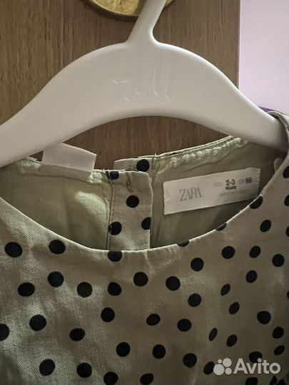 Платье zara для девочки 98