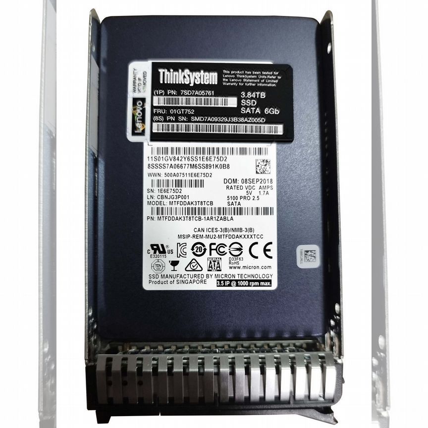 [01GT752] Жесткий Диск Lenovo 01gt752 3.84tb SATA3 2,5 Ssd