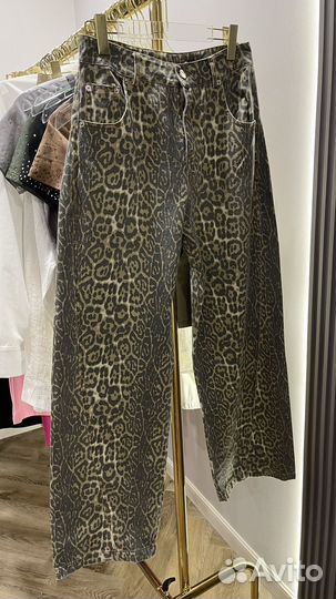 Джинсы новые leopard леопард