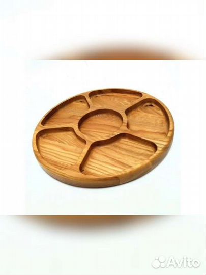 Менажница деревянная из дерева 25 см новая