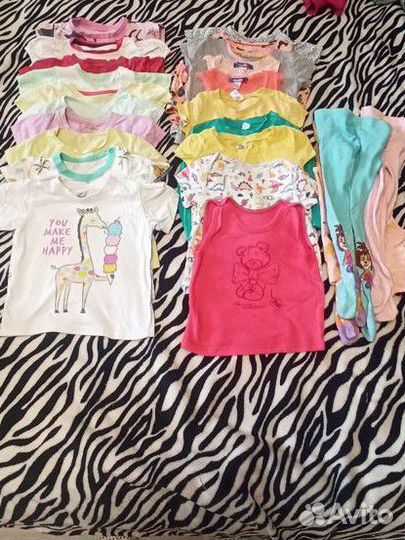 Детская одежда для девочек 86 92 пакетом