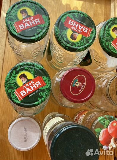 Банки с крышками 0,72-1,5-1,8 л