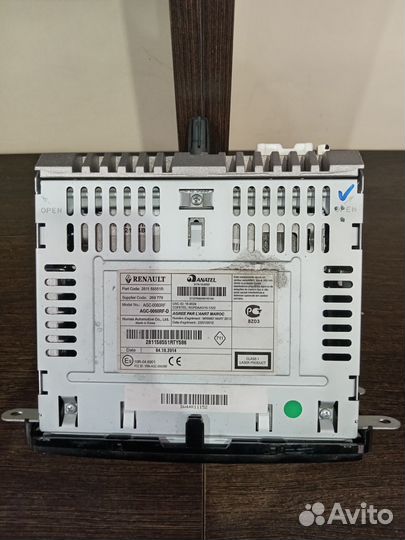 Авто магнитола Рено