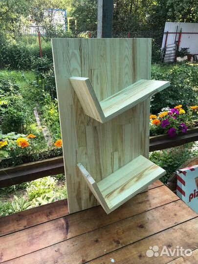 Полочка под виниловые пластинки 400х218х800