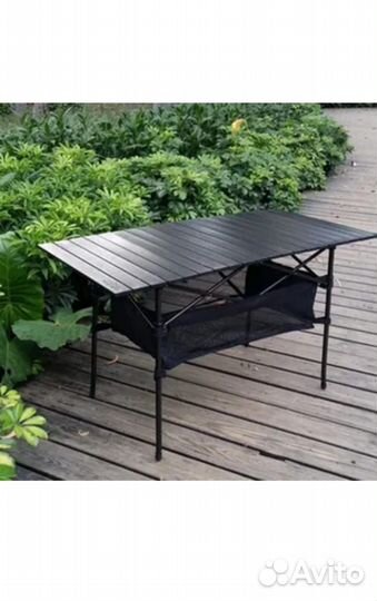 Стол складной реечный алюминиевый 94/55/50