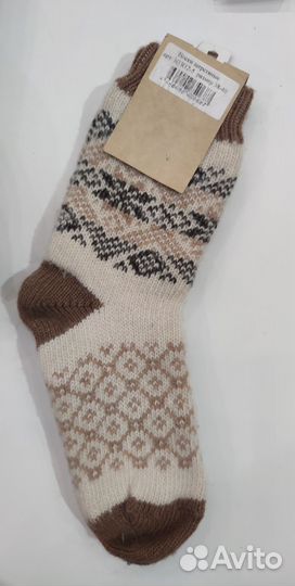 Носки шерстяные вязаные