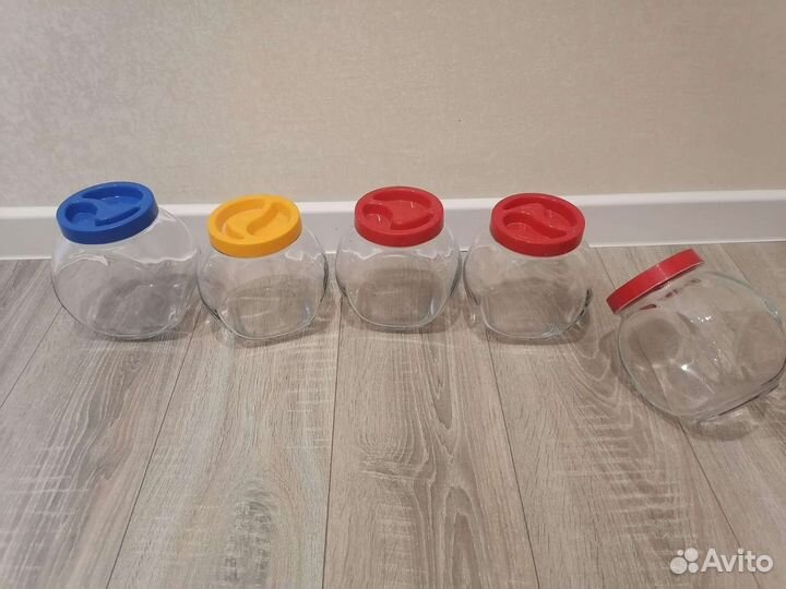 Стеклянные баночки для сыпучих