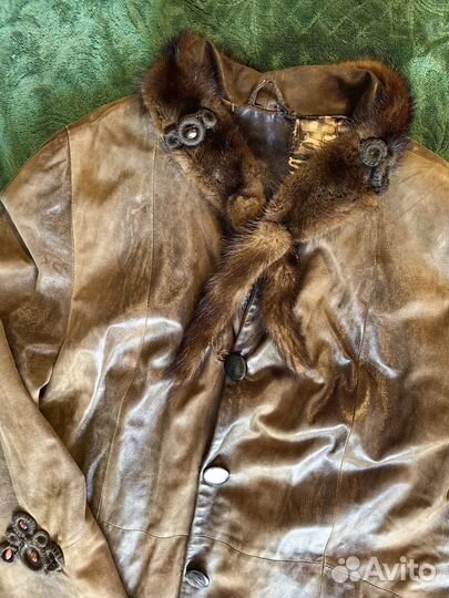 Пальто натуральная кожа с утеплителем