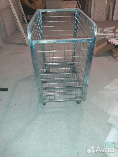 Тележка платформенная с сетчатыми бортами