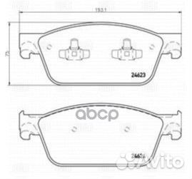 Колодки тормозные VW transporter T5 (03) диск