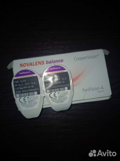 Линзы контактные air optix -2.75