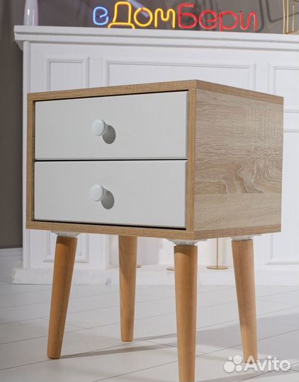 Прикроватная тумба в скандинавском стиле