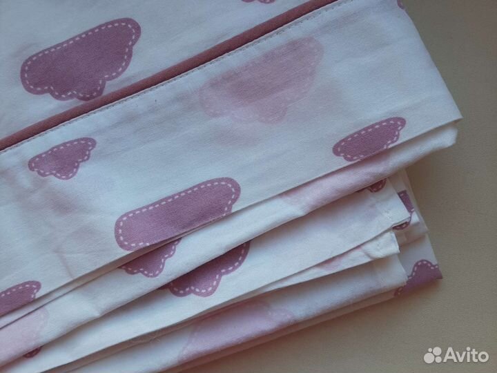 Детская простынь в облачки х/б La redoute