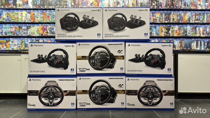 Руль Logitech, руль ThrustMaster новый