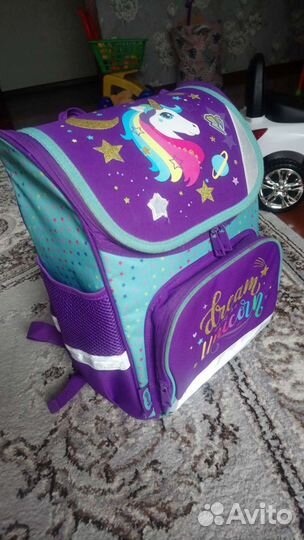 Рюкзак школьный+мешок для обуви для девочки