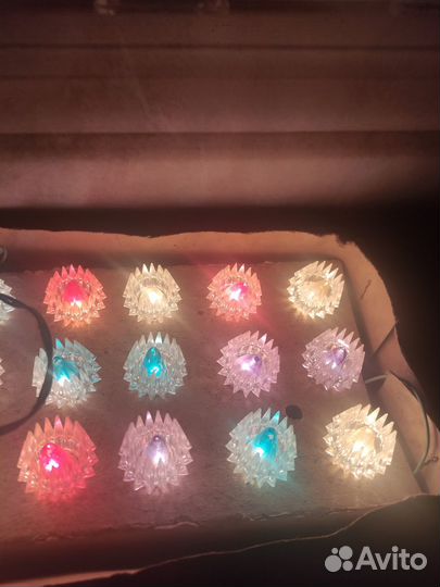 Елочная гирлянда советская фонарики рабочая