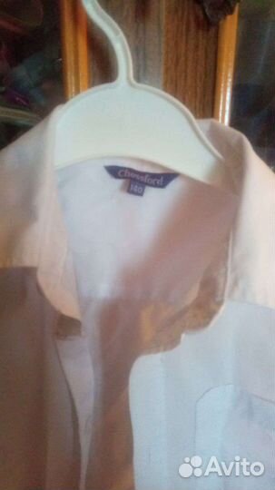 Рубашка белая школьная р.140