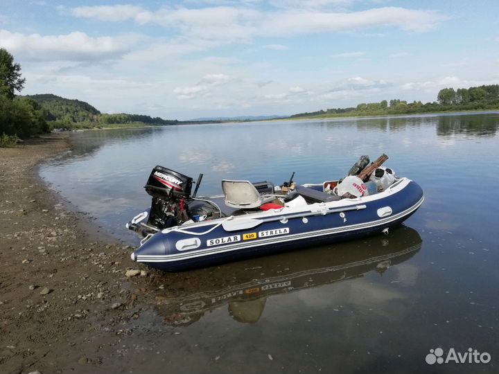 Лодка солар 420 стрела, мотор