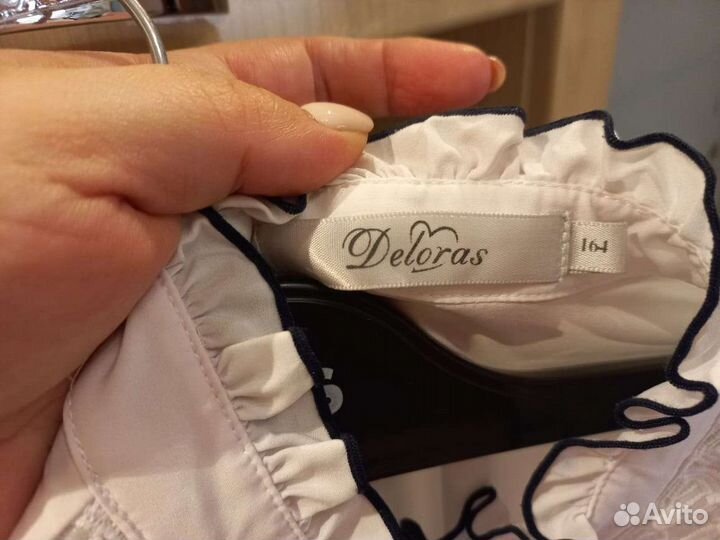 Блузка, рубашка белая, нарядная, парадная