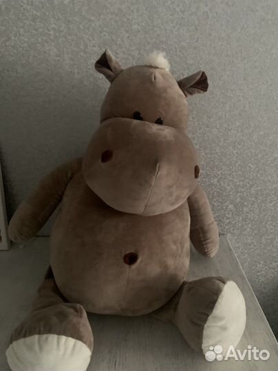 Большая мягкая игрушка Бегемот