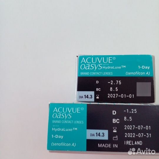 Мягкие контактные линзы мкл Acuvue Oasys