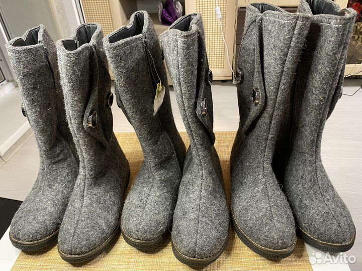Валенки новые подростковые суконные на подошве
