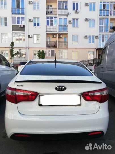 Лип спойлер для Kia Rio (11) SD