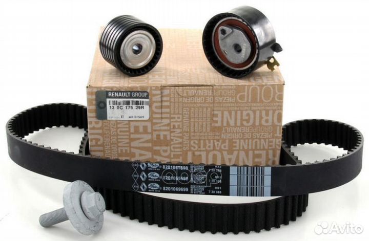 Ремень грм + 2 ролика K4M/K4J К-Т 130C17529R RE