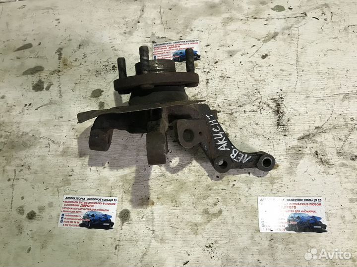 Кулак поворотный передний левый Хендай Акцент