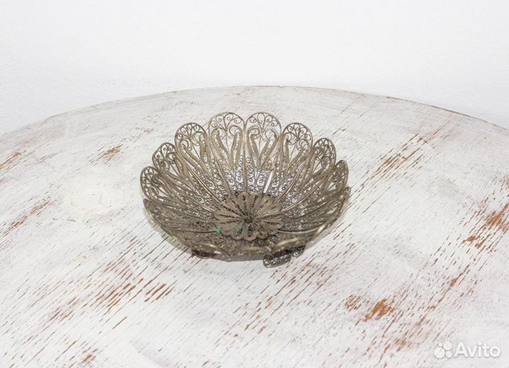 Конфетница мельхиор СССР