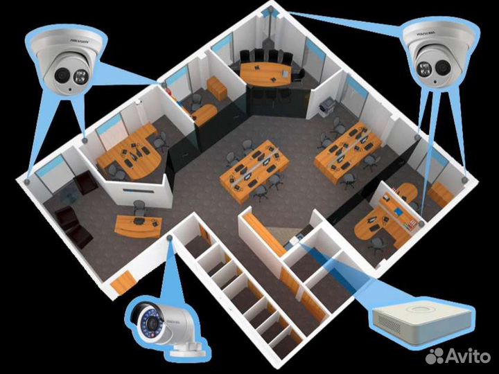 Установка камер видеонаблюдения, домофонов продажа