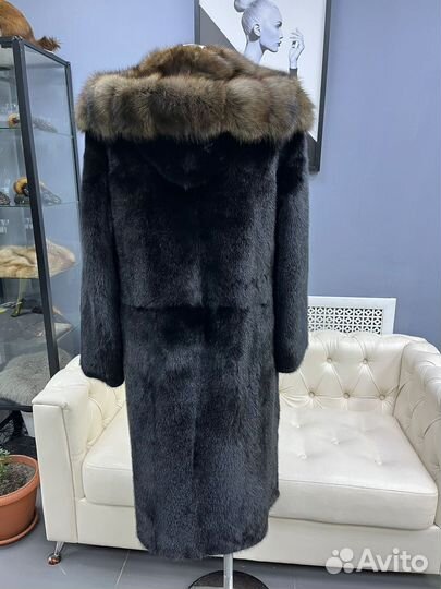 Шуба норковая 42 44 длинна 110 кап собрль арт 7497