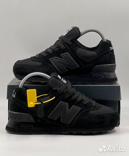 Кроссовки черные женские New Balance 574