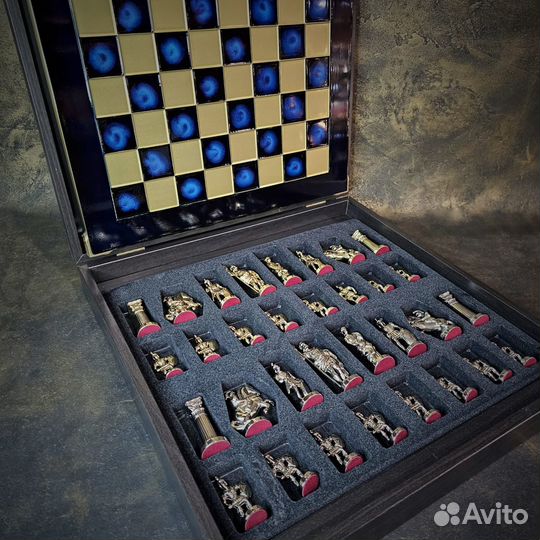 Шахматы Греческие бронза