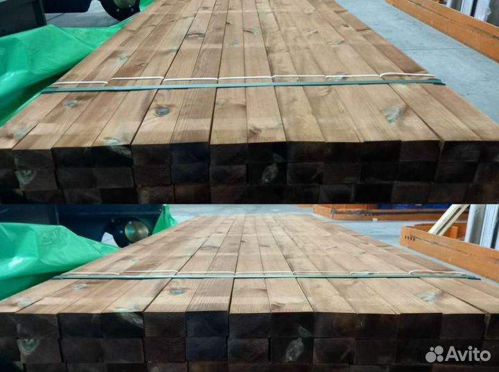 Брусок строганый 45*70*3000 мм AB импрегнированный