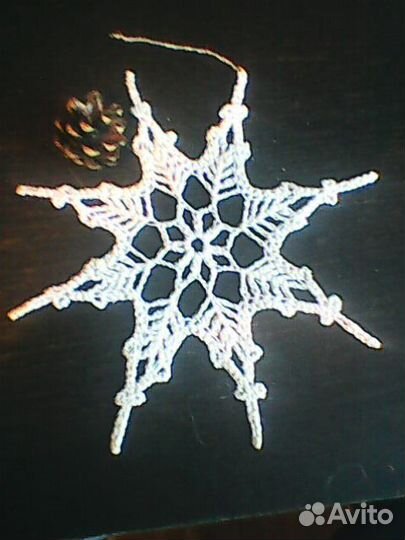 Снежинки ручная работа