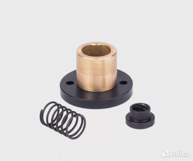 Безлюфтовая капролоновая гайка шаг 2 мм для винта