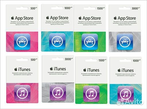 Пополнение Apple ID App Store iTunes iCloud