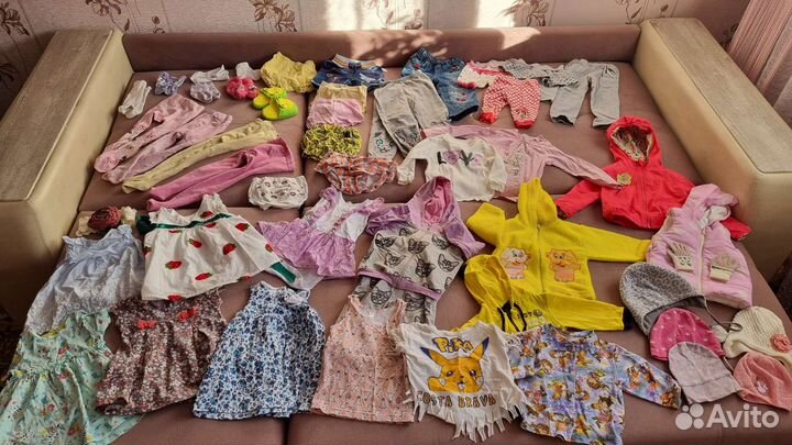 Детские вещи огромнейшим пакетом на девочку 68-92