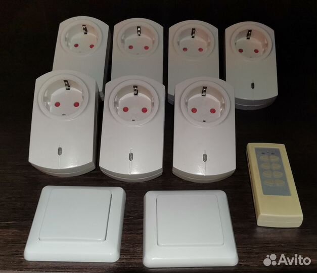 Набор радиоуправляемых розеток Glanzen 7шт+пульты