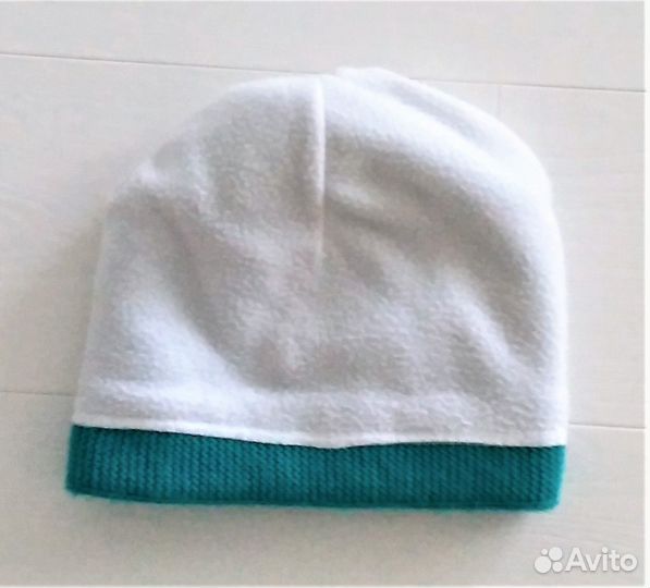 Теплые шапочка и снуд красивого берюзового цвета