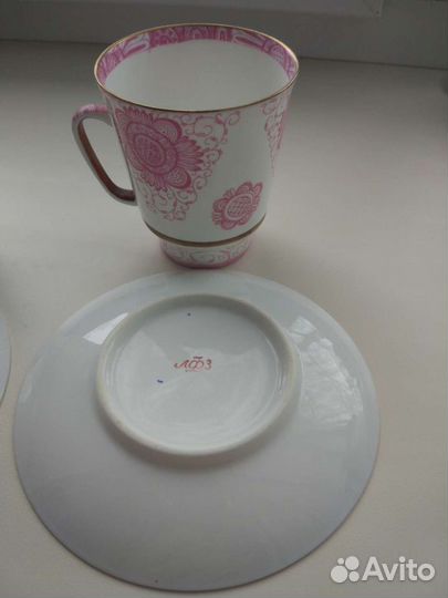 Кофейная пара костяной фарфор