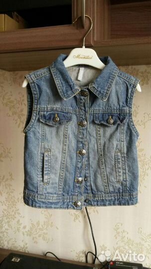 Джинсовка-безрукавка 116р