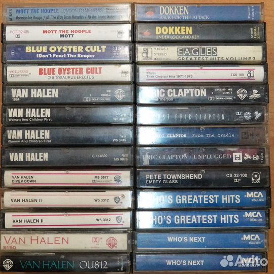 Аудиокассеты с записью Rock Made in USA