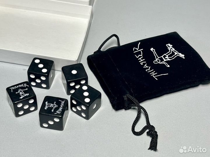 Thrasher Dice Set Black Игральные кости