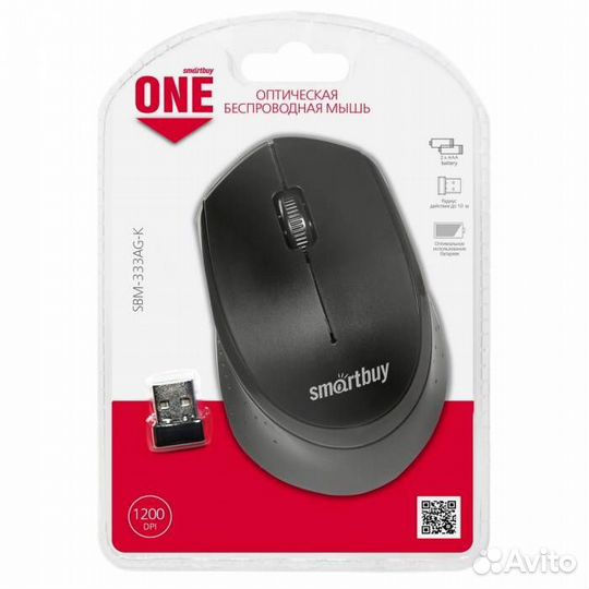 Мышь беспроводная Smartbuy ONE 333AG-K черная (SBM