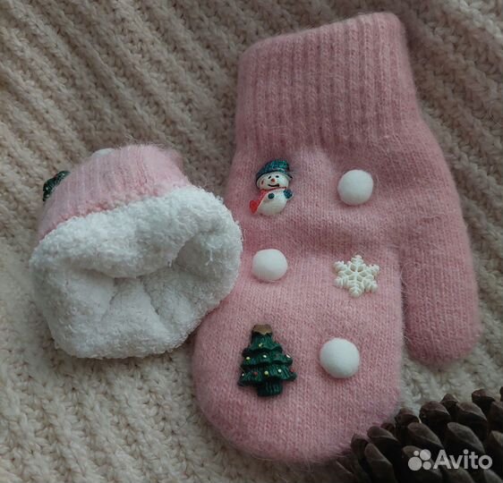 Новые детские варежки